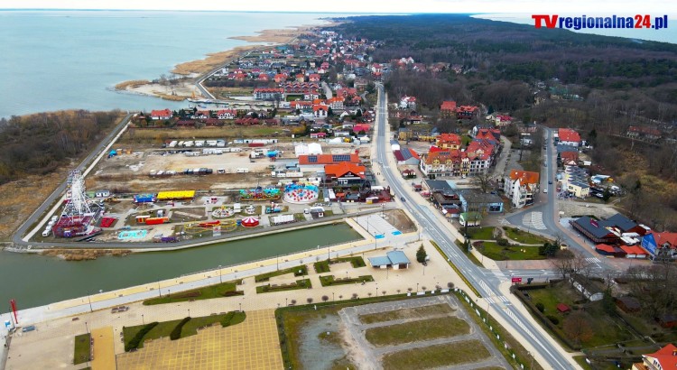 Krynica Morska 2023. Rozbudowa pirsu pasażerskiego w morskim porcie rybackim.…