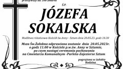 Zmarła Józefa Sokalska. Żyła 100 lat.