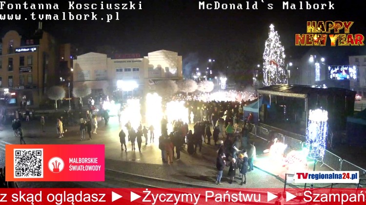 Zobacz, jak Malbork, Nowy Staw, Jantar, Stegna i cały region witał nowy…