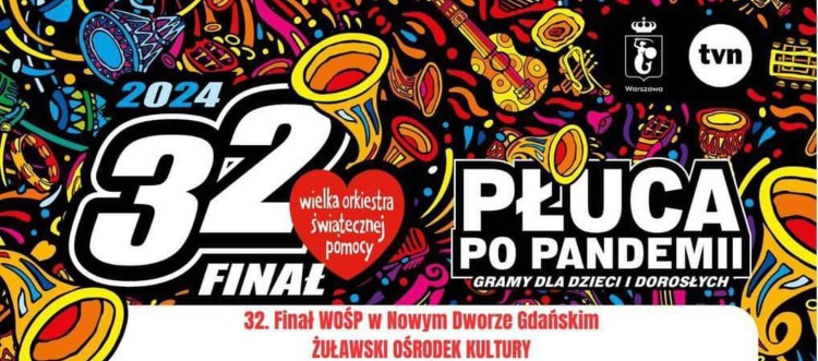 32. Finał WOŚP w Nowym Dworze Gdańskim - sprawdź, co będzie się…