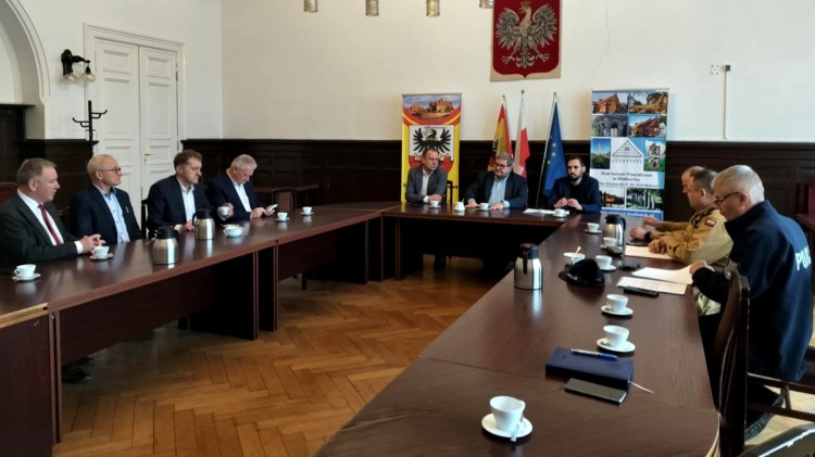 Bezpieczeństwo Powiatu Malborskiego tematem spotkania starostów z włodarzami…