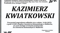 Zmarł Kazimierz Kwiatkowski. Miał 78 lat.
