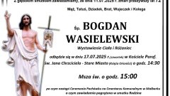 Zmarł Bogdan Wasielewski. Żył 72 lata.