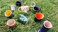 Ceramiczne dzieła mieszkańców Cisów zaprezentowane.