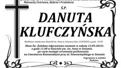 Zmarła Danuta Klufczyńska. Miała 71 lat.