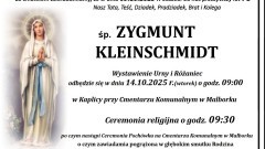 Zmarł Zygmunt Kleinschmidt. Miał 78 lat.