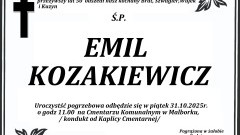 Zmarł Emil Kozakiewicz. Miał 50 lat. 