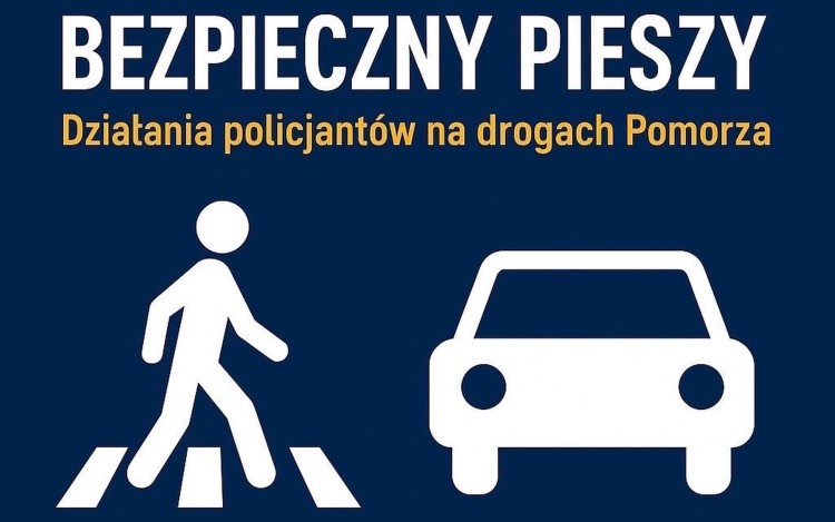 Bezpieczny pieszy – wojewódzkie działania policji w Sztumie.