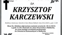 Zmarł Krzysztof Karczewski. Żył 54 lata.