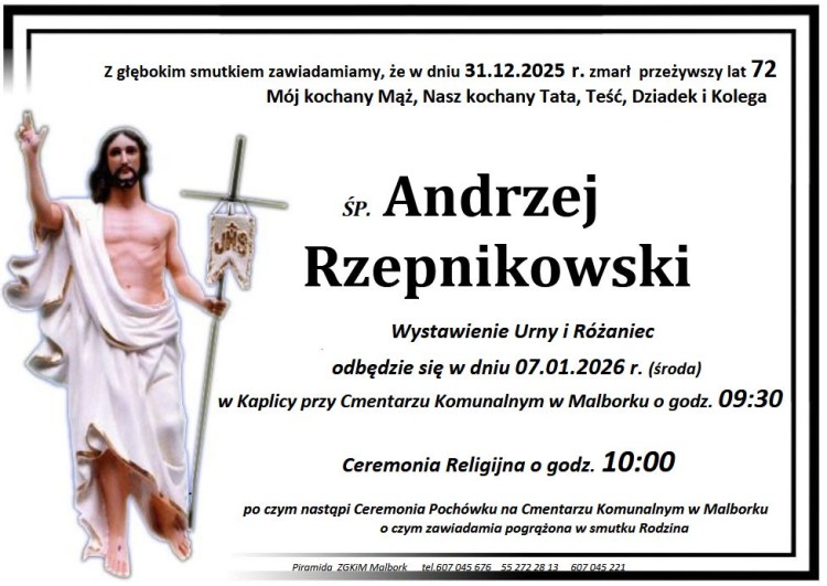 Zmarł Andrzej Rzepnikowski. Miał 72 lata.