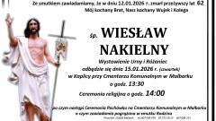 Zmarł Wiesław Nakielny. Miał 62 lata.