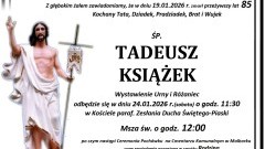 Zmarł Tadeusz Książek. Miał 85 lat.