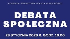 Malborska policja zaprasza na debatę społeczną o bezpieczeństwie w sieci.