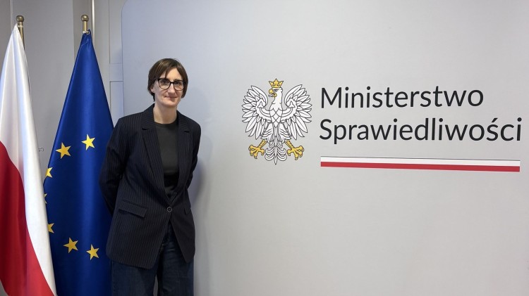 Nauczycielka z Barlewiczek na prestiżowym szkoleniu w Ministerstwie Sprawiedliwości.