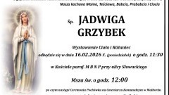 Zmarła Jadwiga Grzybek. Miała 91 lat.