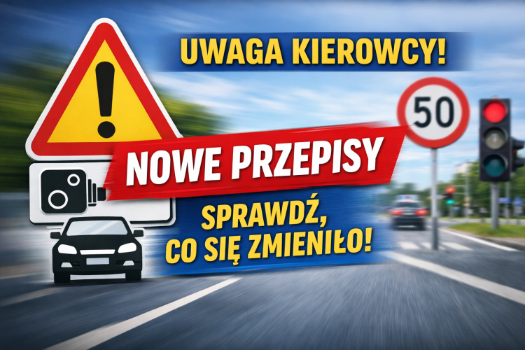 Uwaga kierowcy! Nowe przepisy - sprawdź, co się zmieniło!