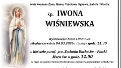 Zmarła Iwona Wiśniewska. Miała 50 lat.