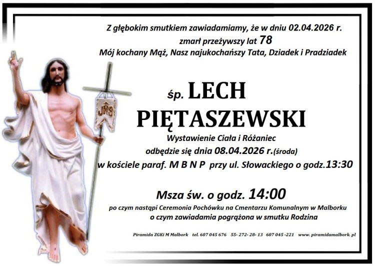 Zmarł Lech Piętaszewski. Miał 78 lat.