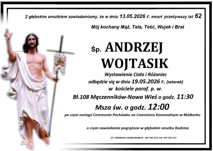 Zmarł Andrzej Wojtasik. Miał 62 lata.