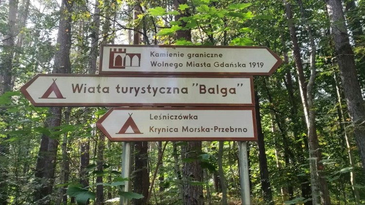 Słupy graniczne Wolnego Miasta Gdańska przy Przekopie Mierzei Wiślanej…