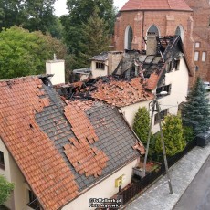 Nowy Staw. Pożar plebanii ? nie żyje ksiądz.